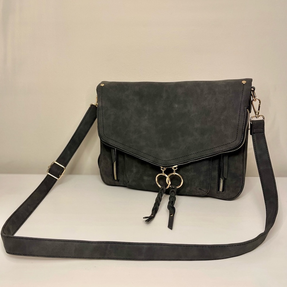 Crossbody purse / shoulder bag — Gray